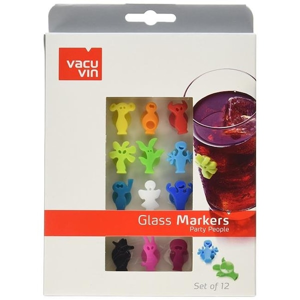 Vacu Vin 1886060 Party People Glass Markers - Gift Box - Set of 12 1886060 - main